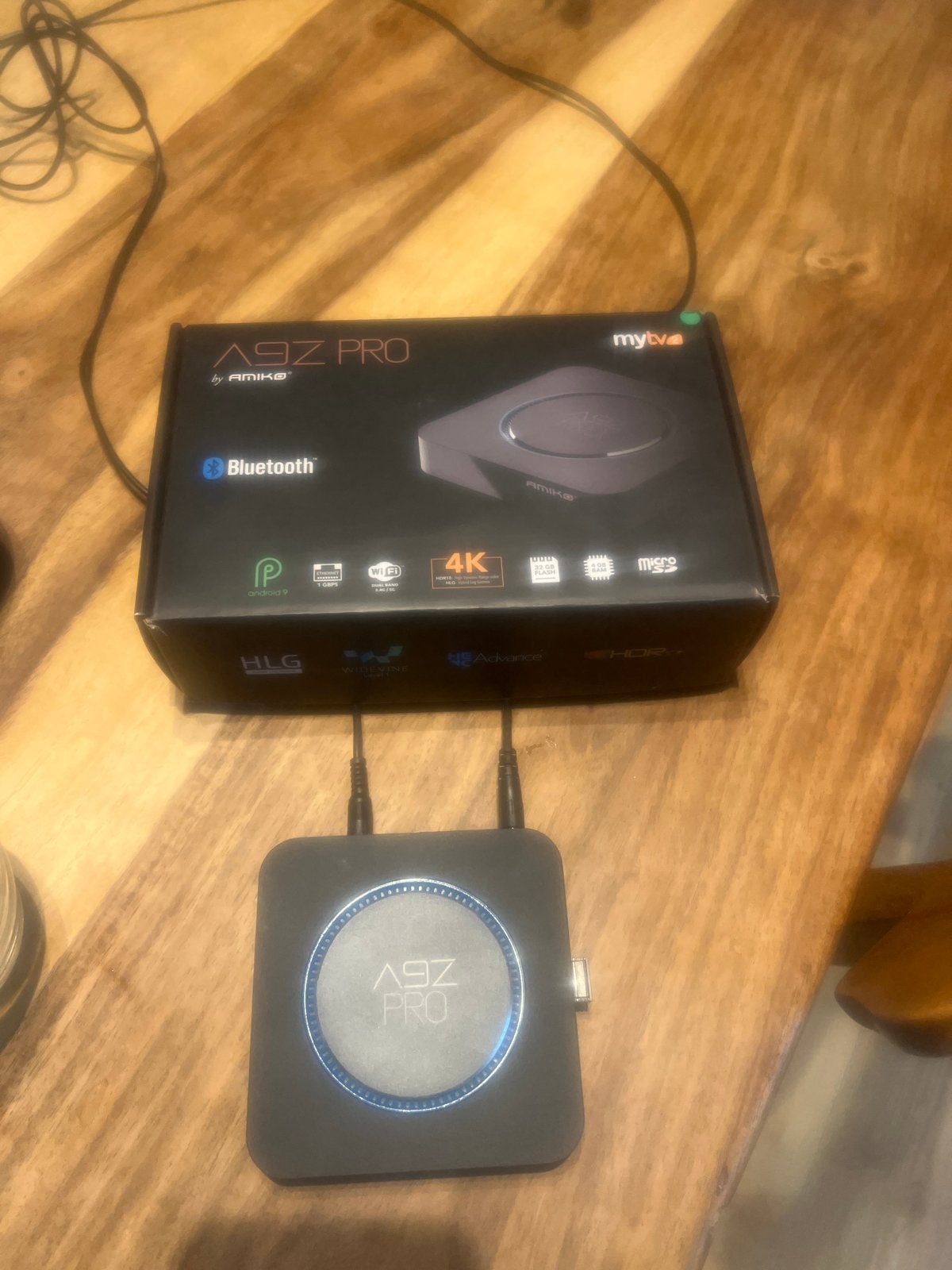 Amiko A9Z PRO Android TV Box 4K Bluetooth, Ophalen of Verzenden, Zo goed als nieuw, HDMI, Zonder harde schijf