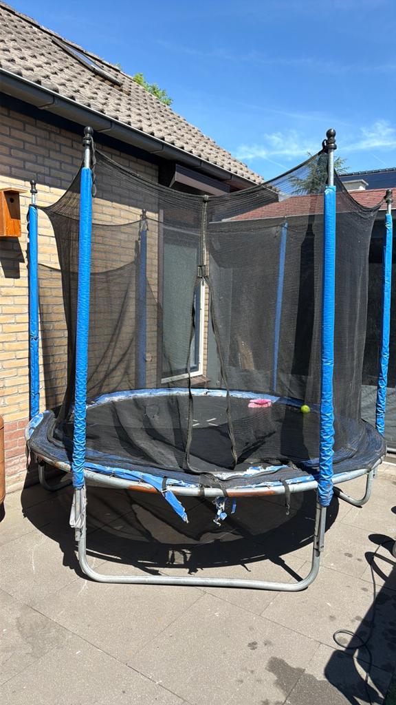 Trampoline groot, Kinderen en Baby's, Speelgoed | Buiten | Trampolines, Ophalen, Gebruikt