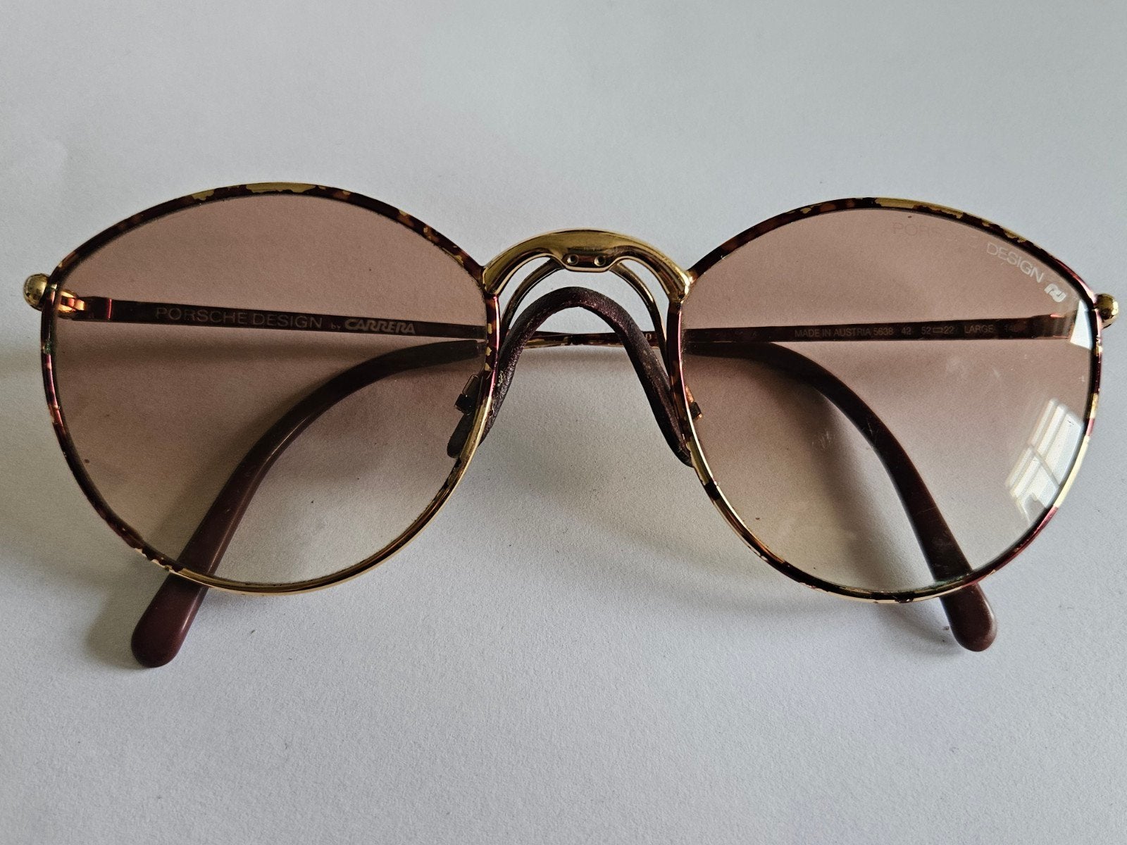 Vintage Porsche Design by Carrera Zonnebril, Overige merken, Gebruikt, Zonnebril, Bruin