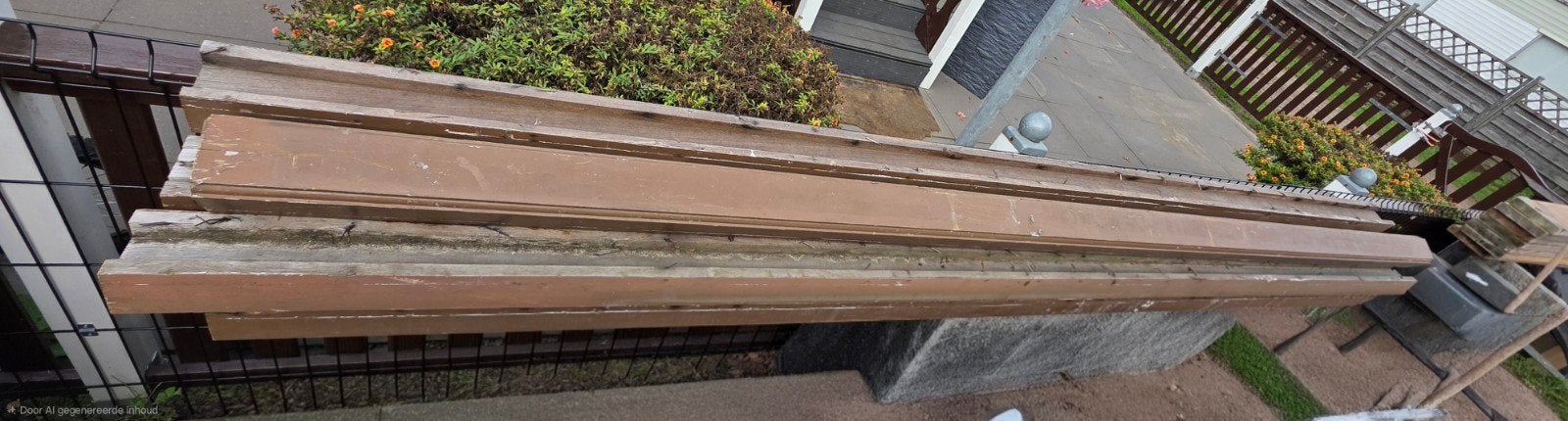 8 gebruikte hardhouten balken in goede staat, Ophalen, Gebruikt, Balk, Overige houtsoorten