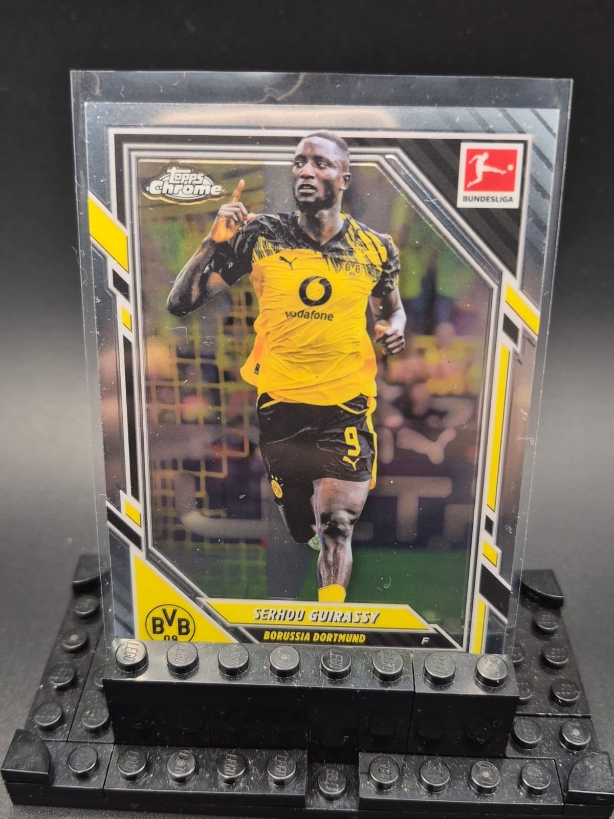 Serhou Guirassy Topps Chrome Bundesliga Borussia Dortmund, Ophalen of Verzenden, Zo goed als nieuw, Buitenlandse clubs, Spelerskaart