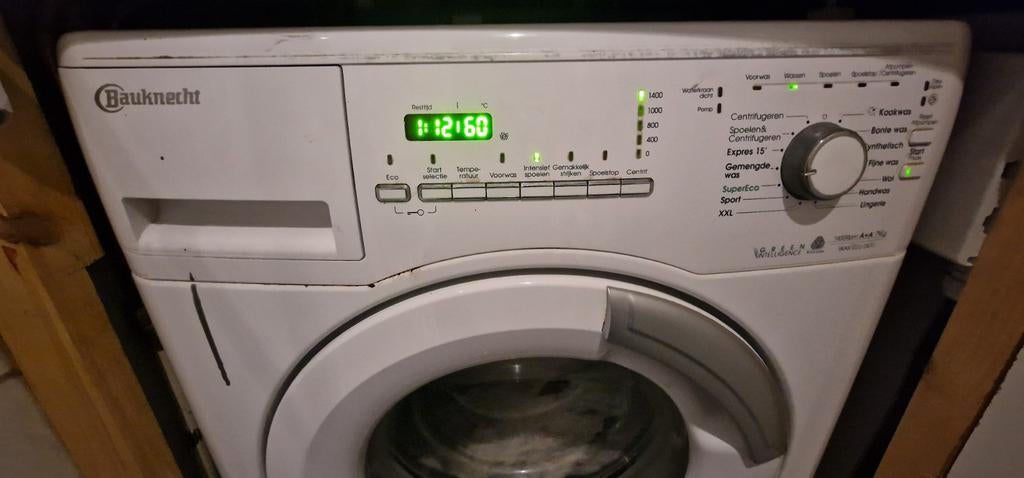 Perfect werkende Bauknecht Wasmachine A+ 7kg, Witgoed en Apparatuur, Ophalen, Bovenlader, Zo goed als nieuw, 85 tot 90 cm