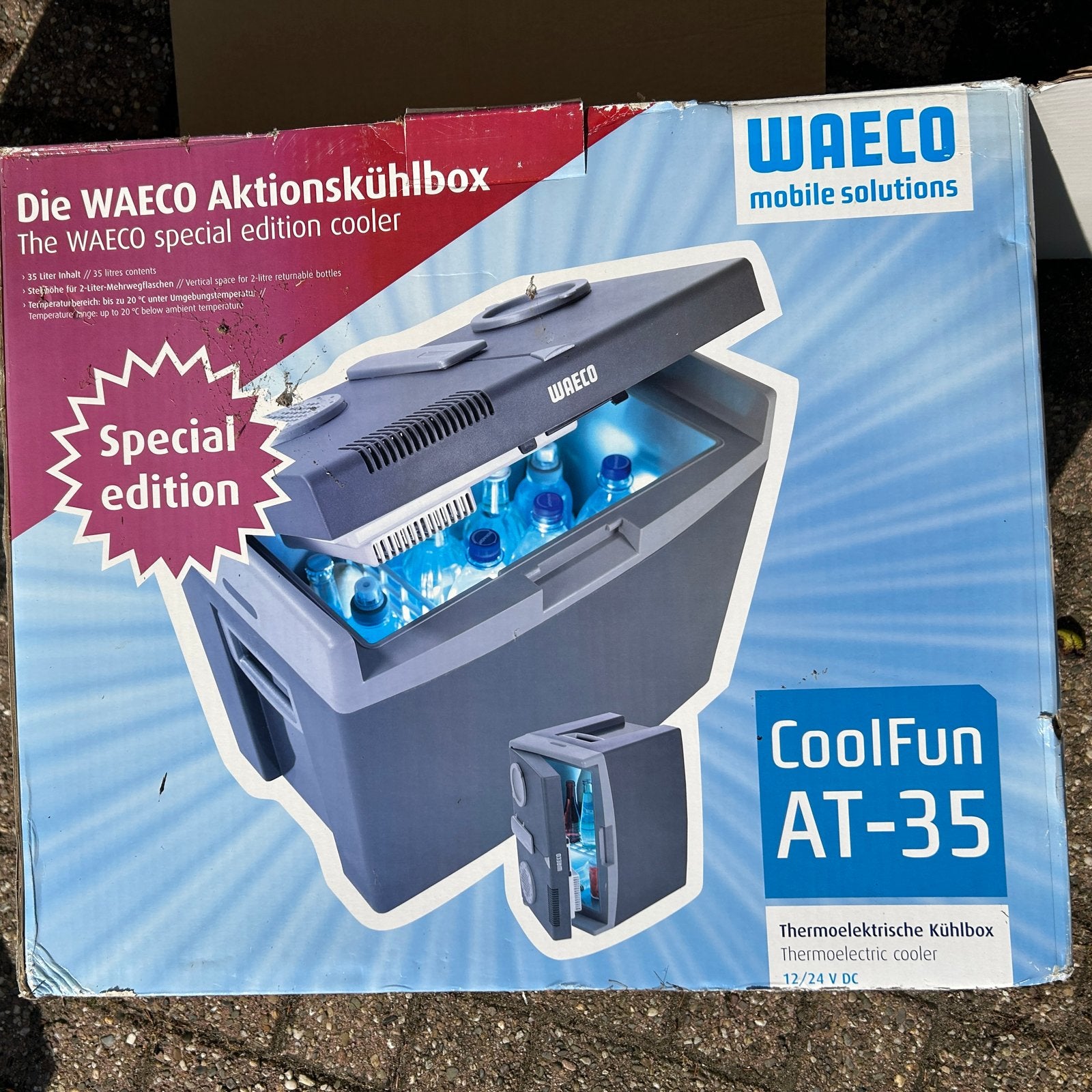 Waeco CoolFun AT-35 Thermo-elektrische Koelbox, Ophalen, Gebruikt, Koelbox, Elektrisch
