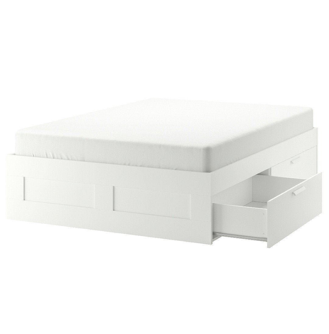Brimnes bed, Huis en Inrichting, Ophalen, Tweepersoons, Zo goed als nieuw, 180 cm