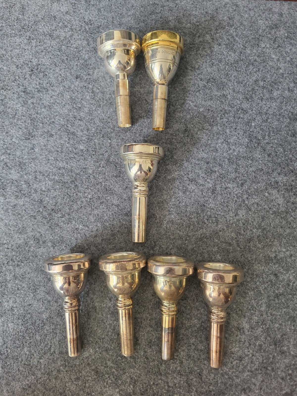 Trombone mondstukken, Ophalen of Verzenden, Koper of Brons