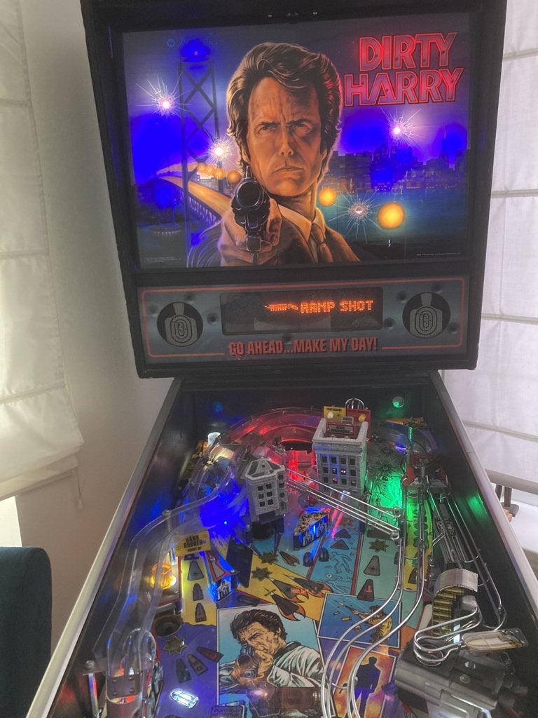 dirty harry flipperkast, Verzamelen, Automaten | Flipperkasten, Ophalen, Gebruikt, Mechanisch, Williams