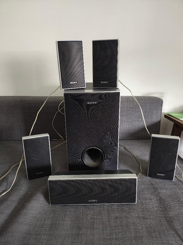 Sony 5.1 speaker setup including subwoofer, Ophalen, Gebruikt, 70 watt of meer, 5.1-systeem