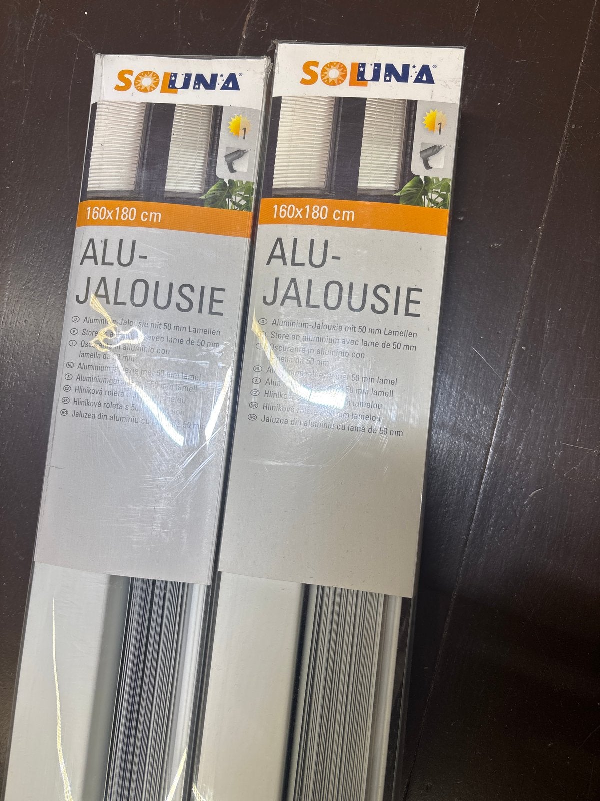 2x Soluna Aluminium Jaloezieën 160x180 cm - Nieuw in verpakk, Ophalen, Wit, Info@hornbach.de, Soluna