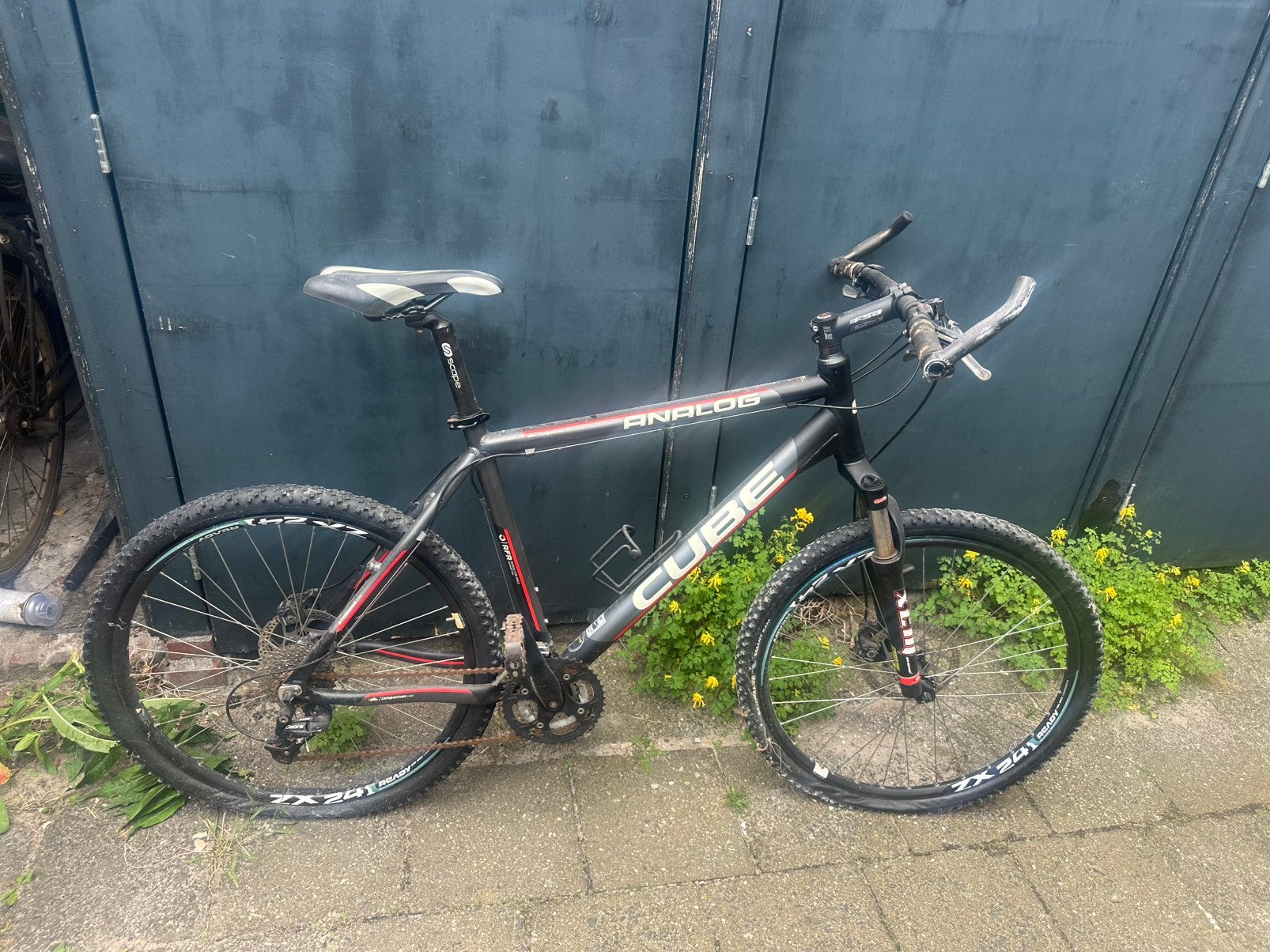 Cube Analog MTB mountainbike – zwart/rood, Ophalen, Gebruikt, Overige merken