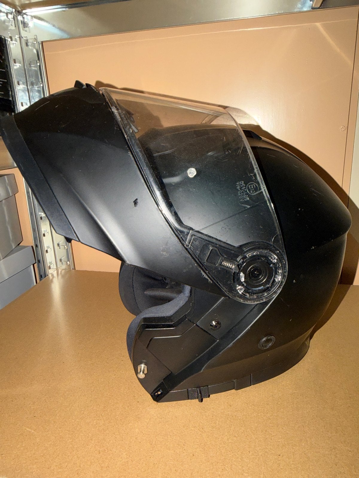 Zwarte Vinz Systeemhelm Maat S (55-56), Overige merken, Systeemhelm, Heren, Ophalen of Verzenden