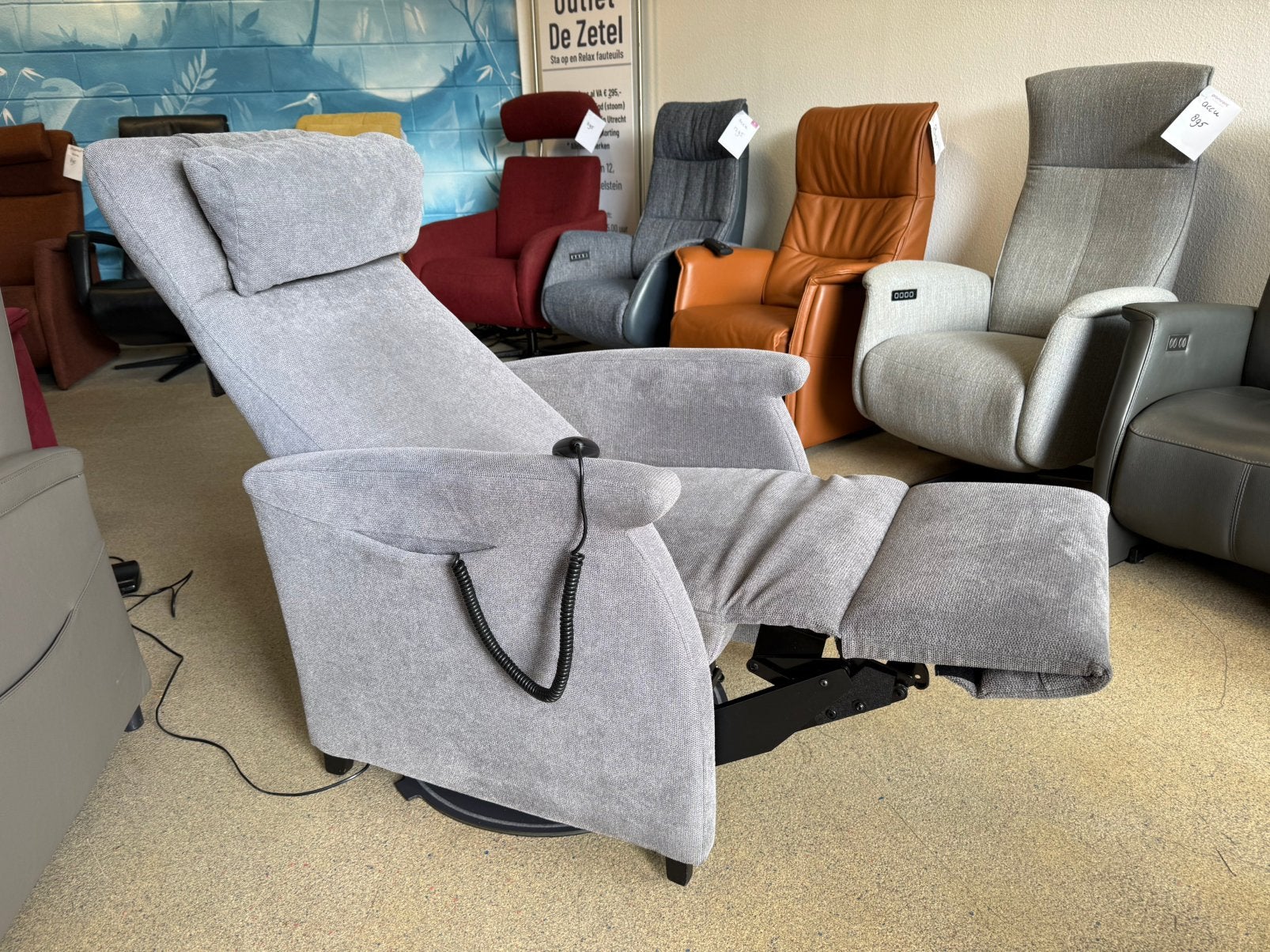 Luxe Fitform Elevo sta op stoel relax fauteuil draaibaar, Ophalen of Verzenden, Zo goed als nieuw, Gratis bezorging regio Utrecht