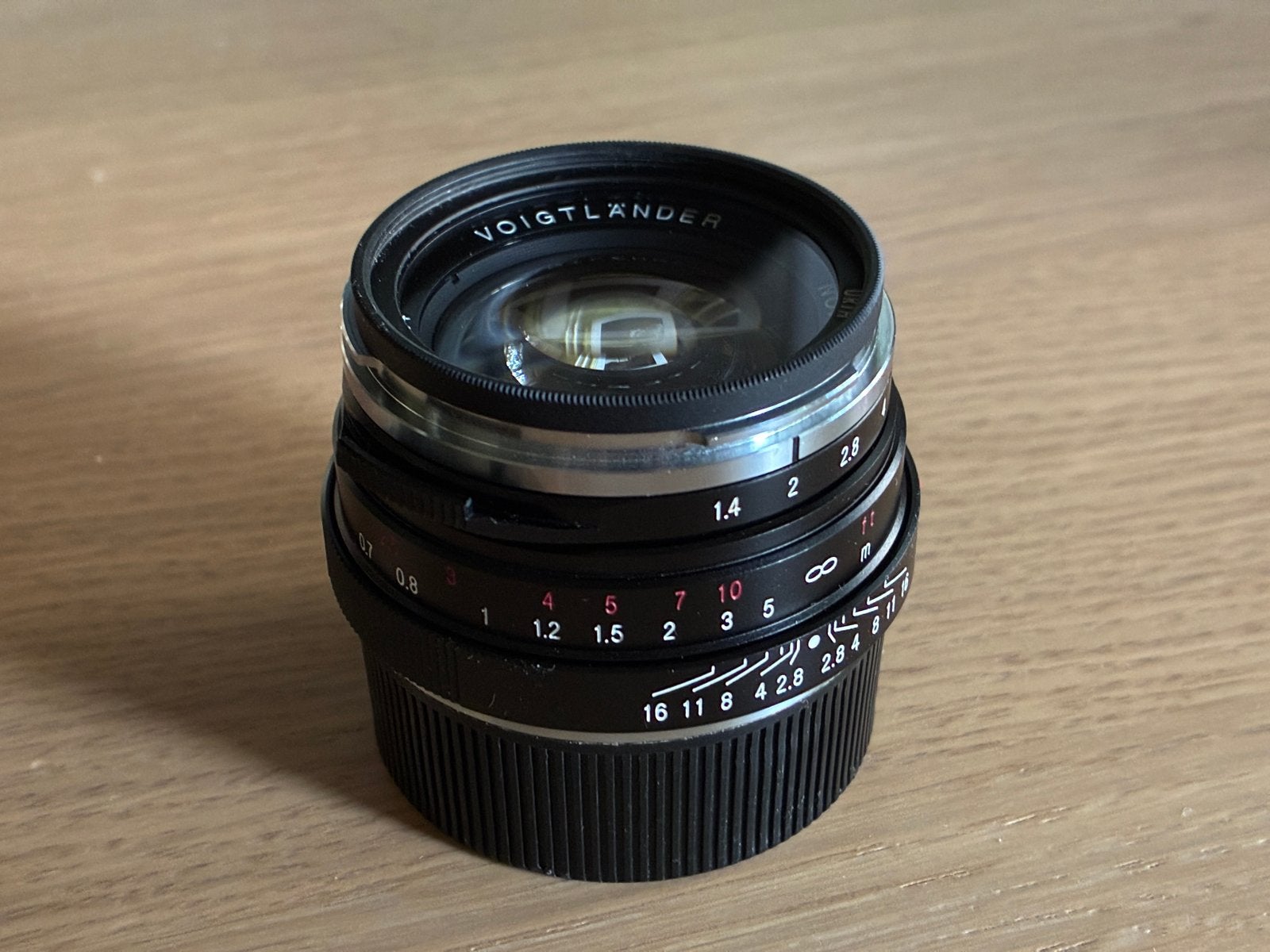 Voigtländer Nokton Classic 40mm f/1.4 met Urth filter, 40 mm, Inclusief filter, Ophalen of Verzenden, Zo goed als nieuw