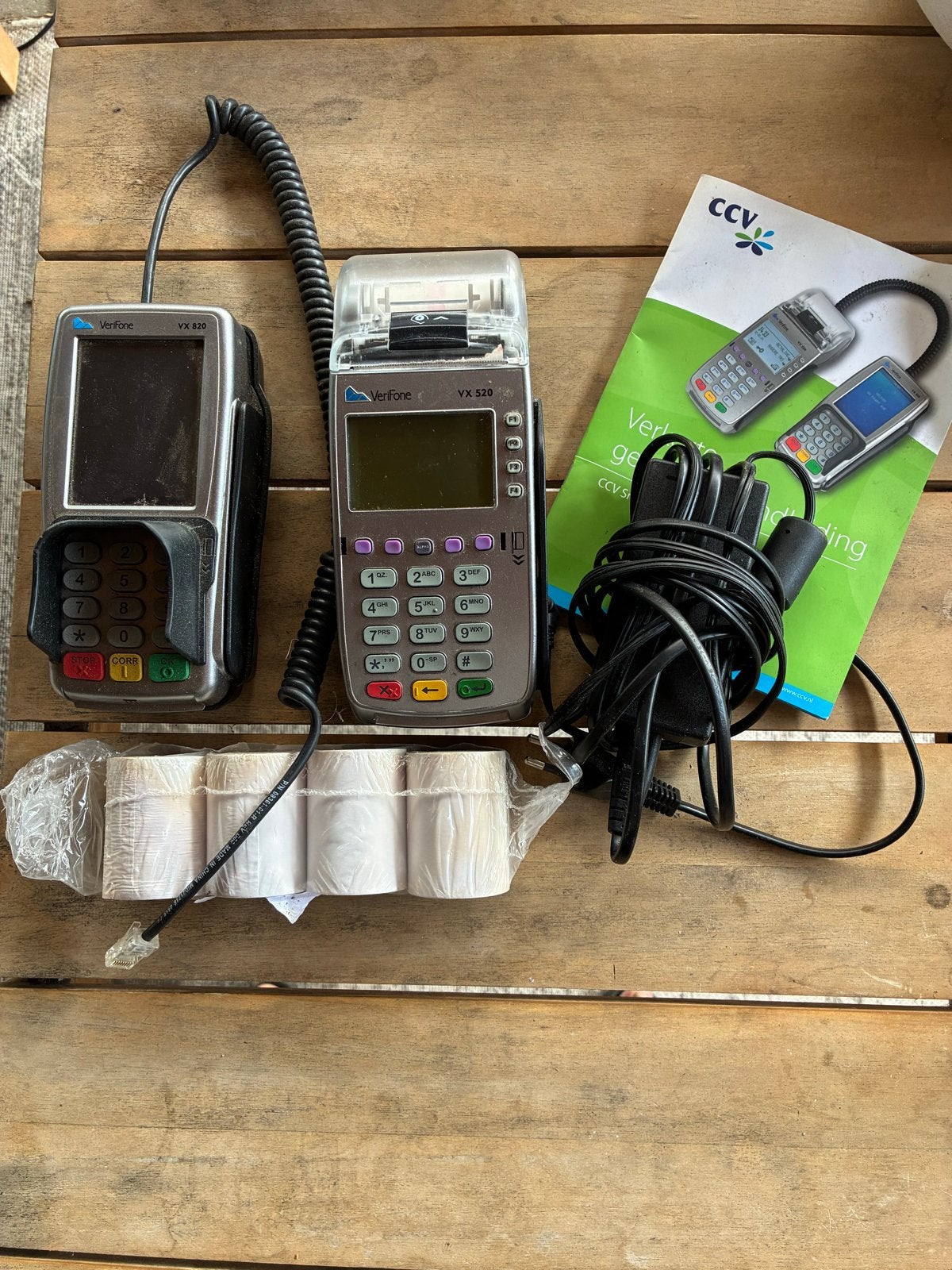 Verifone VX 520 pinautomaat met accessoires, Ophalen of Verzenden