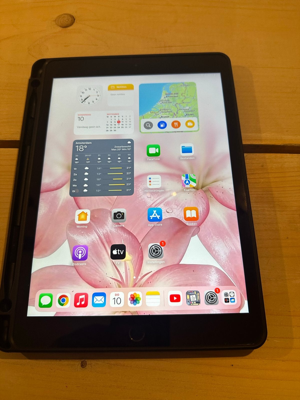 Apple iPad (2020) 32 GB Spacegrijs + Beschermhoes, 32 GB, Apple iPad, Ophalen of Verzenden, Zo goed als nieuw