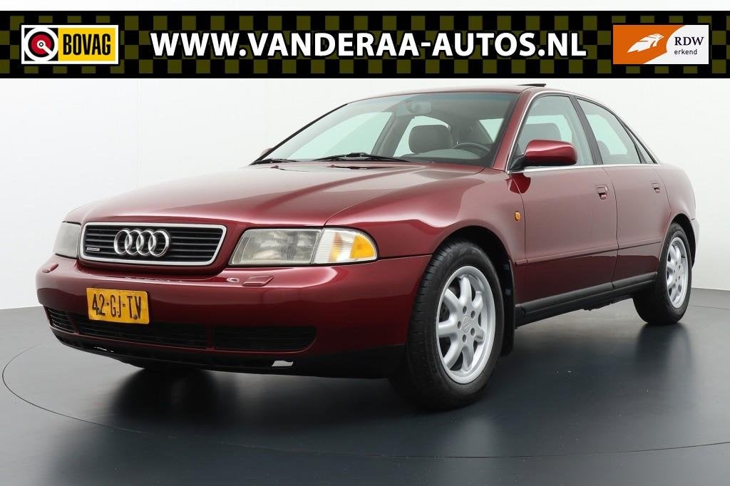 Audi A4 2.8 5V Quattro V6 .AMBITION Automaat Youngtimer!!, Gebruikt, Stoelverwarming, A4, Leder