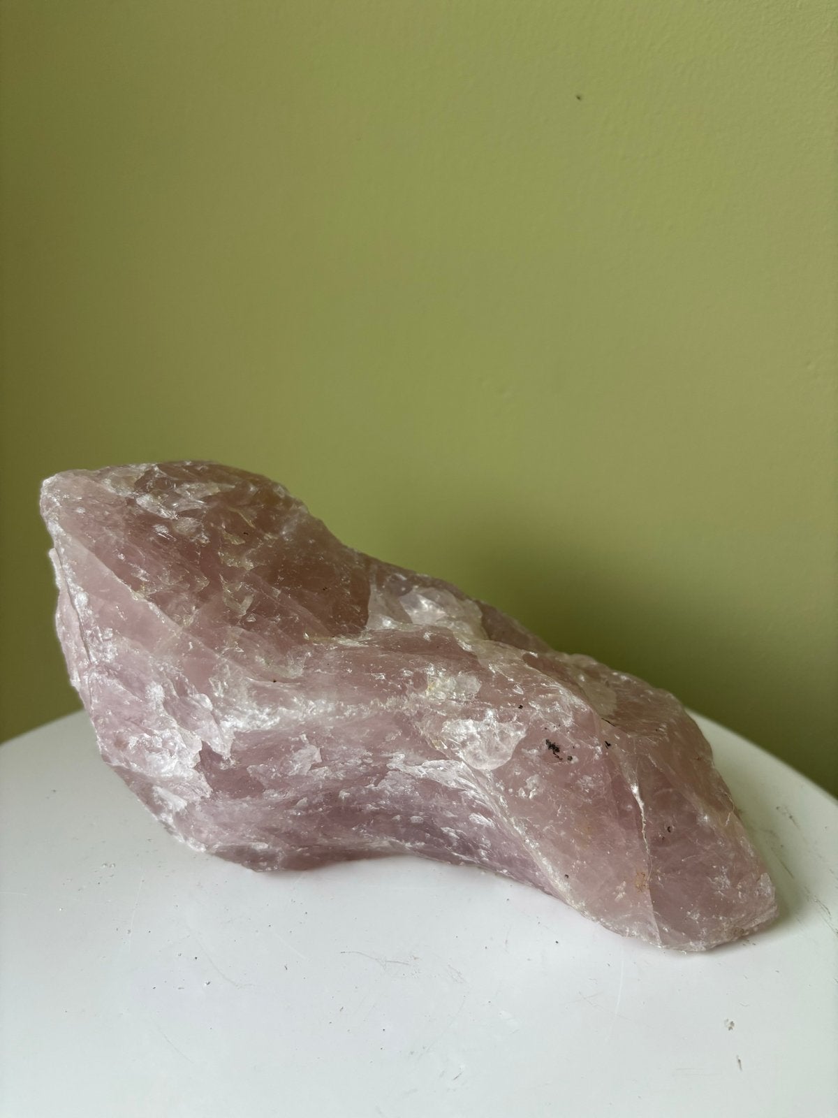 Grote ruwe Rozenkwarts Mineraal Edelsteen - 1.366 kg, Ophalen of Verzenden, Mineraal
