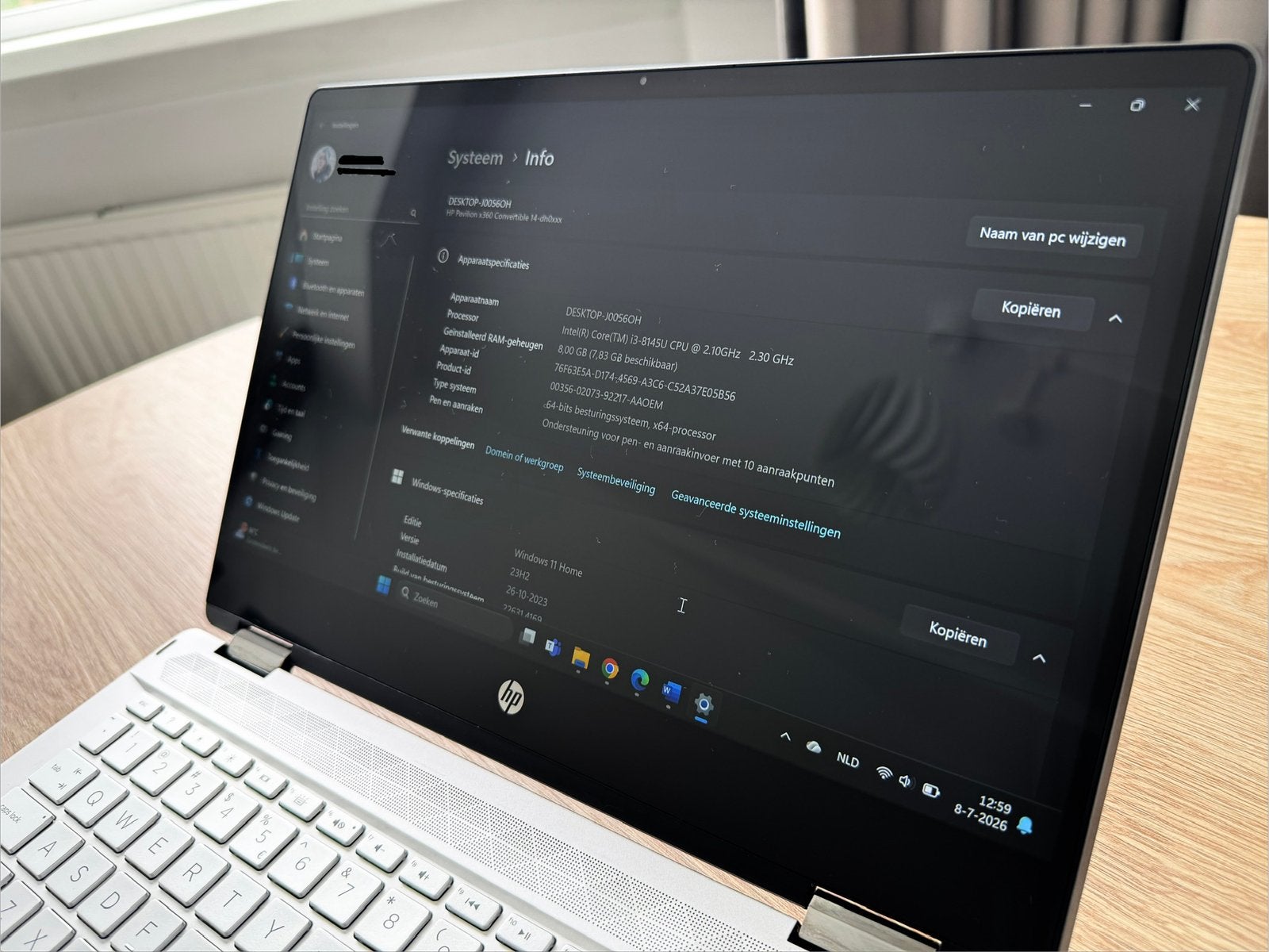 HP Pavilion x360 14” Touchscreen Laptop, Computers en Software, Windows Laptops, 2 tot 3 Ghz, Qwerty, 8 GB, Ophalen of Verzenden