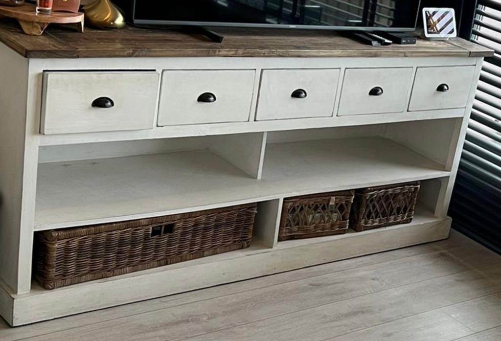 Riviera Maison newport dressoir, Ophalen of Verzenden, Zo goed als nieuw, 25 tot 50 cm, 150 tot 200 cm