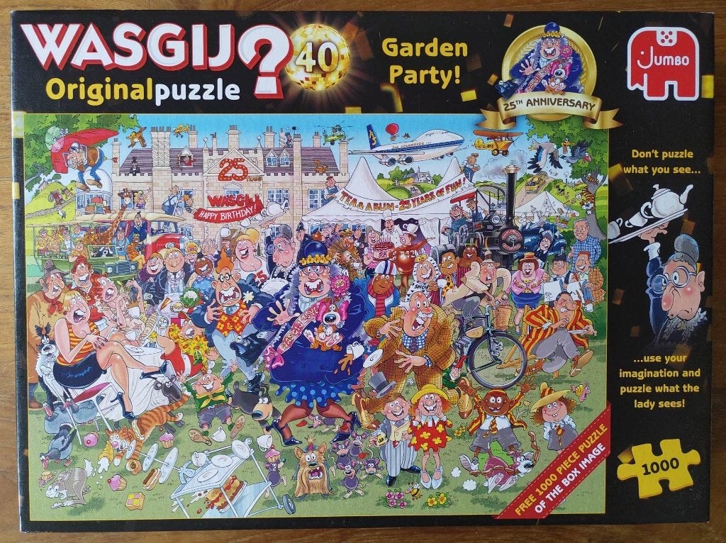 Wasgij - Original 40 - Garden Party (2 puzzels), Ophalen, 500 t/m 1500 stukjes, Zo goed als nieuw, Legpuzzel