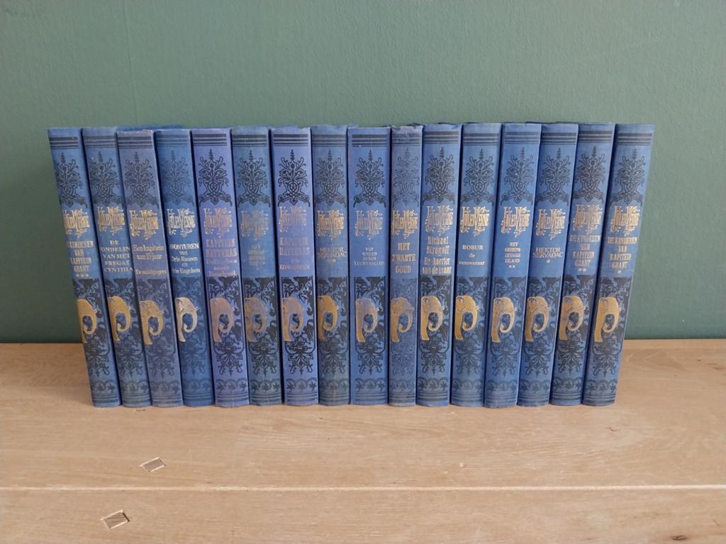 Serie blauwe bandjes boeken - Jules Verne, Ophalen of Verzenden, Zo goed als nieuw