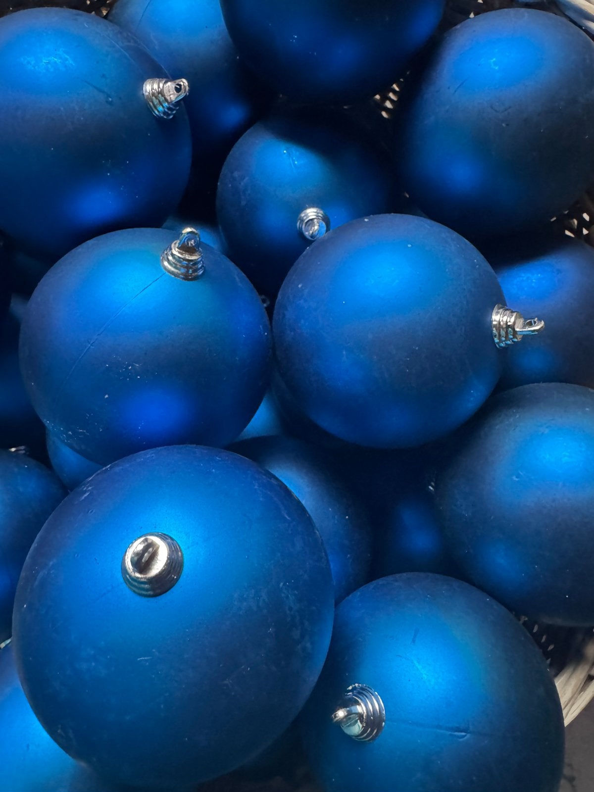 Blauwe Beekwilder kerstballen 442 -delig Etalagekwaliteit, Diversen, Kerst, Ophalen, Gebruikt