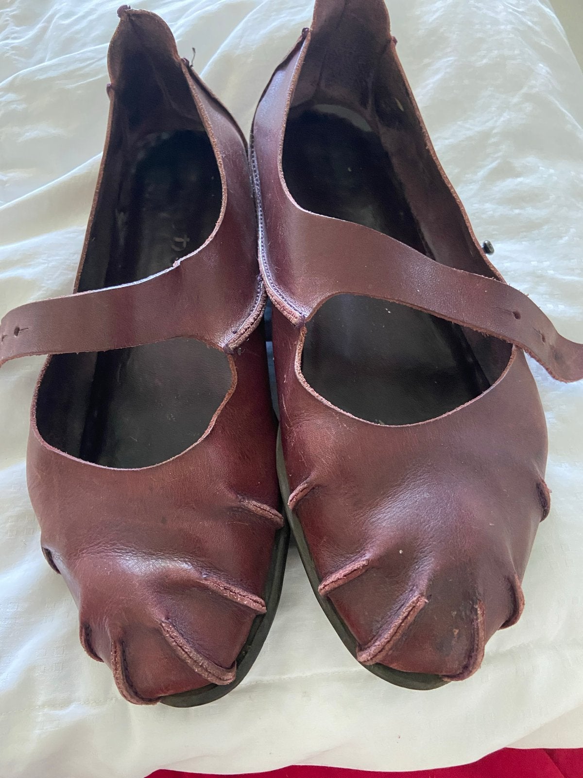 Trippen ballerina's, wijnrood, maat 39, Ophalen of Verzenden, Gedragen, Rood, Ballerina's