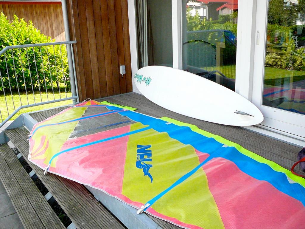 NPU-sail van 6,0 m2, Watersport en Boten, Windsurfen, Ophalen, Gebruikt, Zeil, Met draagtas