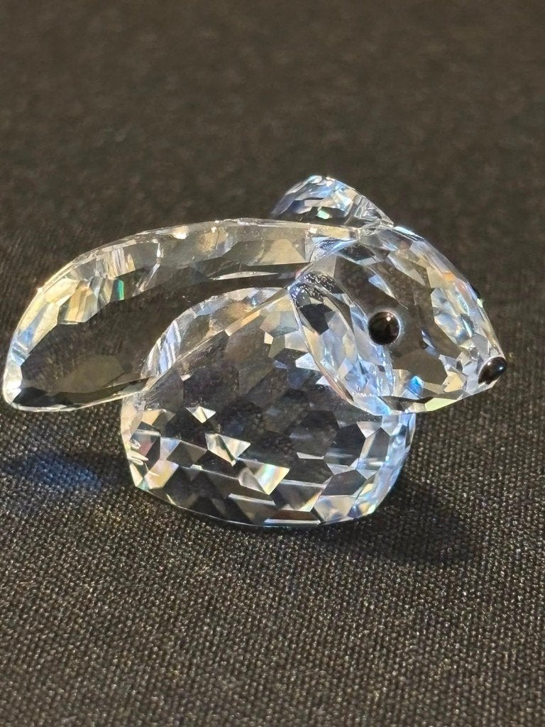 Swarovski haasje met lange oren | Vintage kristal, Verzamelen, Swarovski, Ophalen of Verzenden, Zo goed als nieuw, Figuurtje
