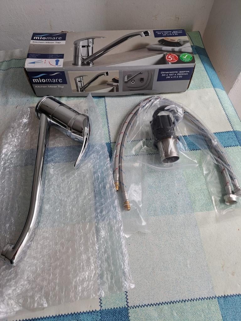 Nieuwe Miomare completeset kraan, Doe-het-zelf en Verbouw, Sanitair, Ophalen of Verzenden, Nieuw, Kraan