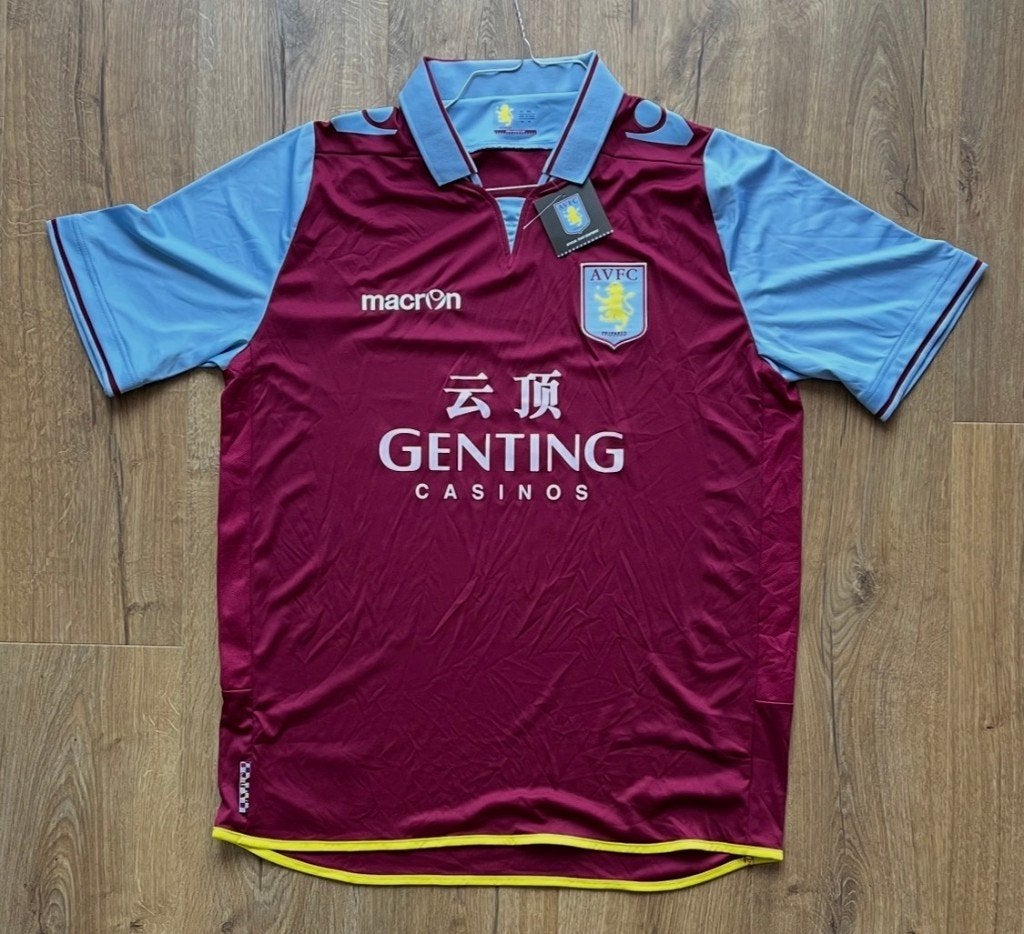 shirt Aston Villa 2012-2013 Home Macron XXL Nieuw ongebruikt, Ophalen of Verzenden, Nieuw, Buitenlandse clubs, Shirt
