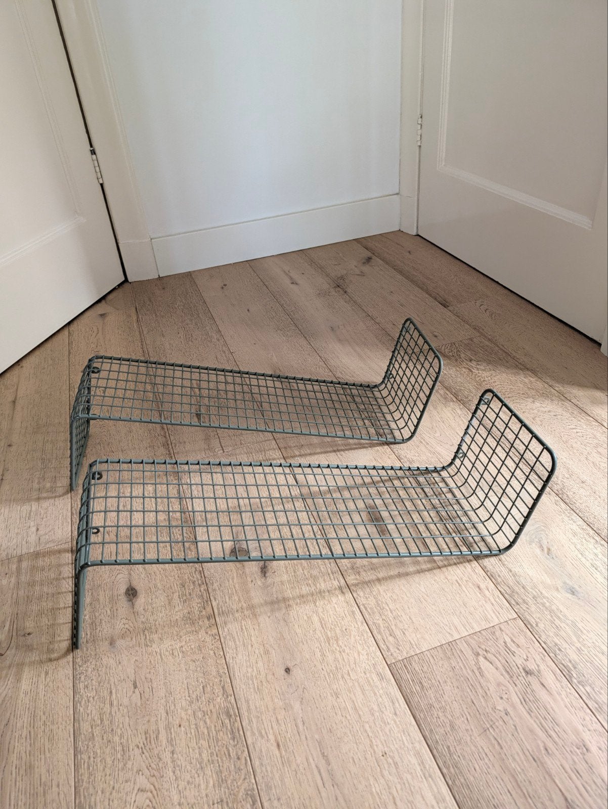 Metalen draadrekken ikea Svenshult - grijs (2 stuks), Ophalen, Gebruikt