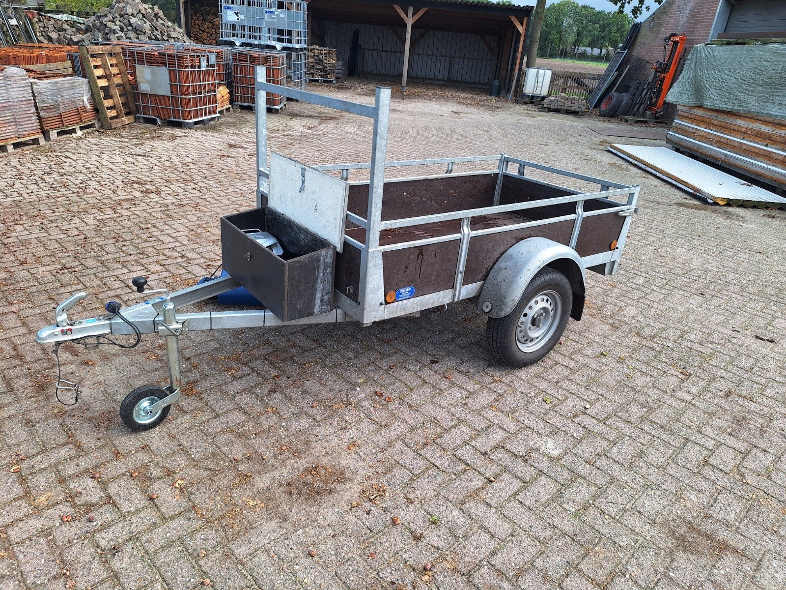 Aanhanger Rova V-70403 zo goed als nieuw met zeil en slot, Ophalen of Verzenden, Zo goed als nieuw