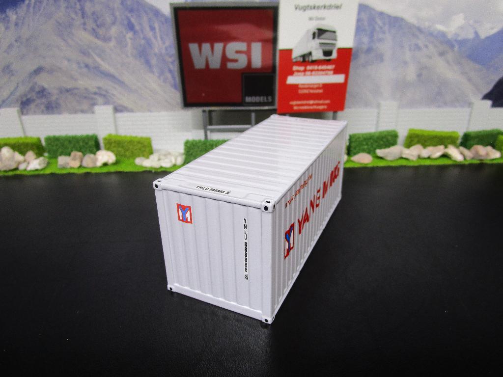 Wsi Premium Line 04-2086 , Yang Ming 20FT Container, Ophalen, Nieuw, Bus of Vrachtwagen, Wsi