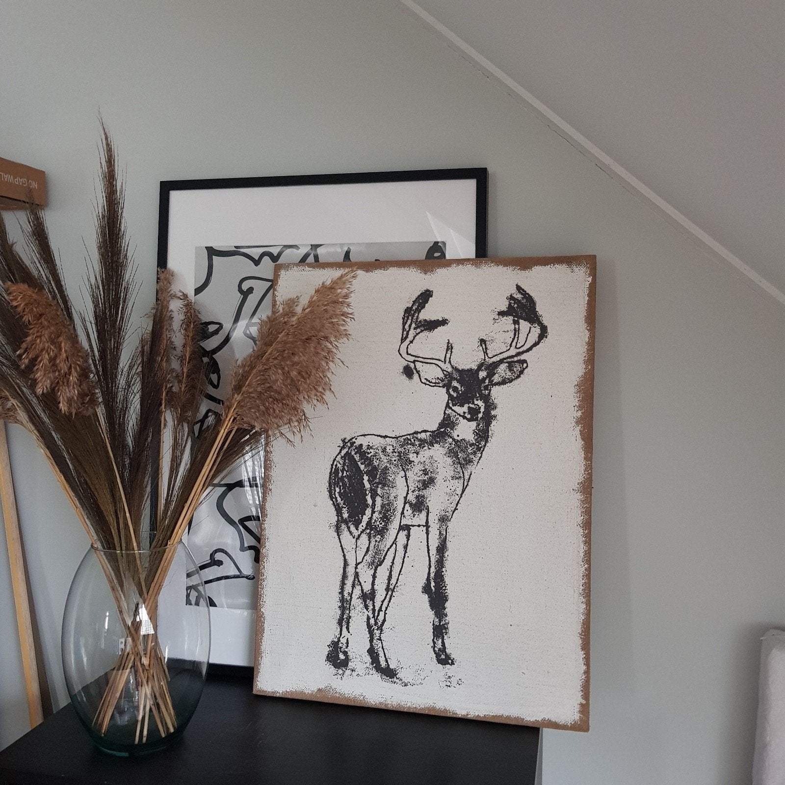 wanddecoratie hert, Ophalen of Verzenden