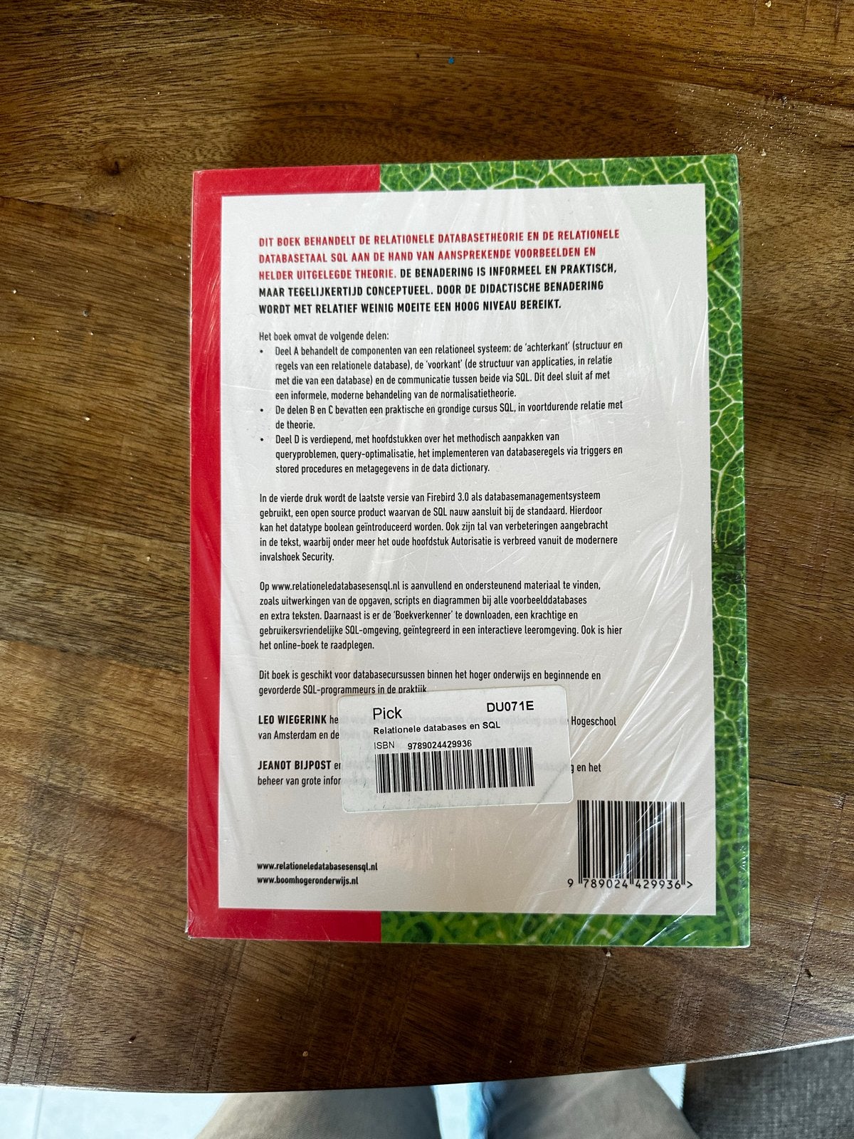 Relationele Databases en SQL - Nieuw in verpakking, Boeken, Studieboeken en Cursussen, Verzenden, Beta, Nieuw, HBO