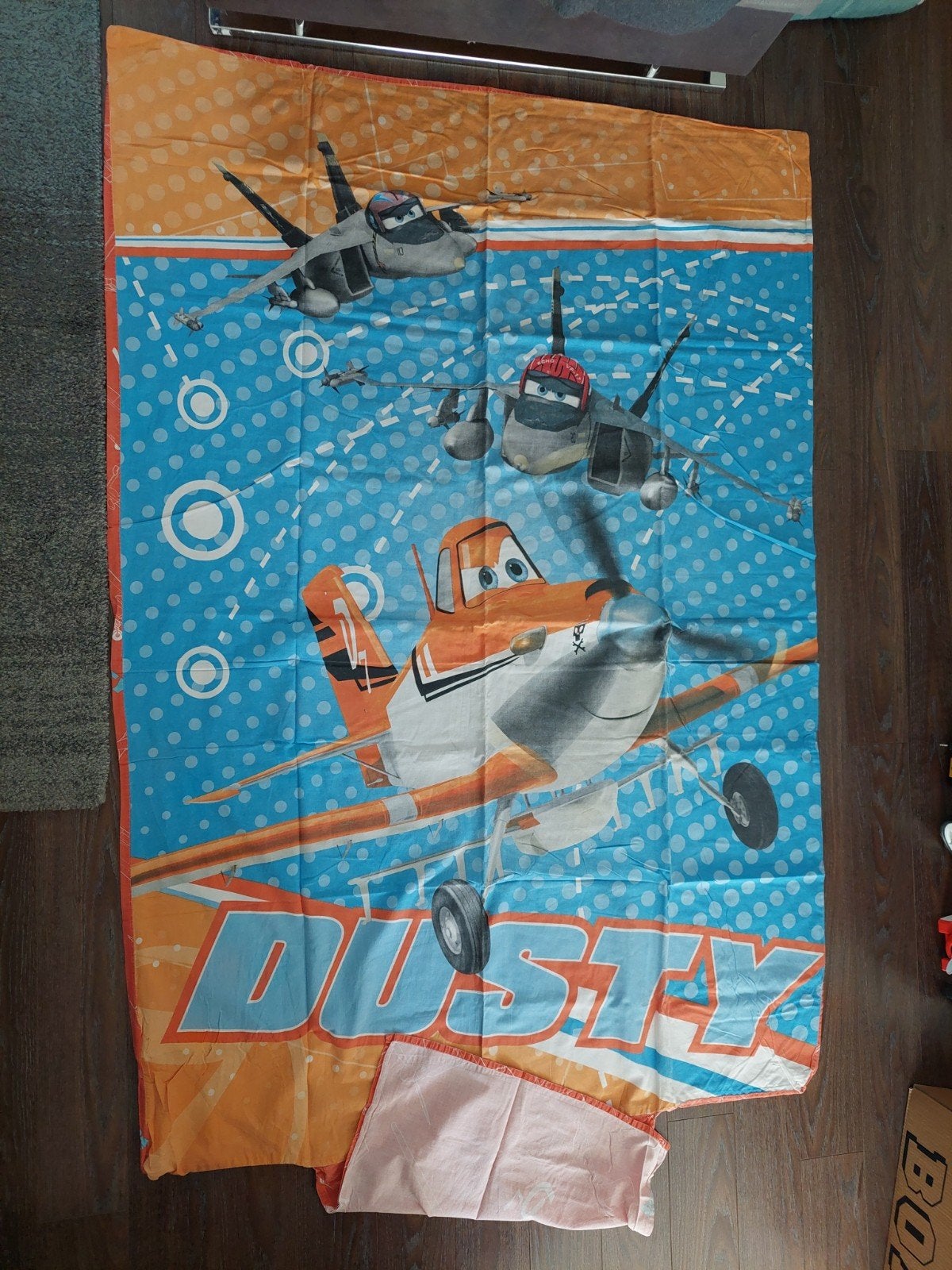 Disney Planes Dekbekbedovertrek Dusty, Bravo & Echo, Gebruikt, Overige merken, Dubbelzijdig, Ophalen of Verzenden