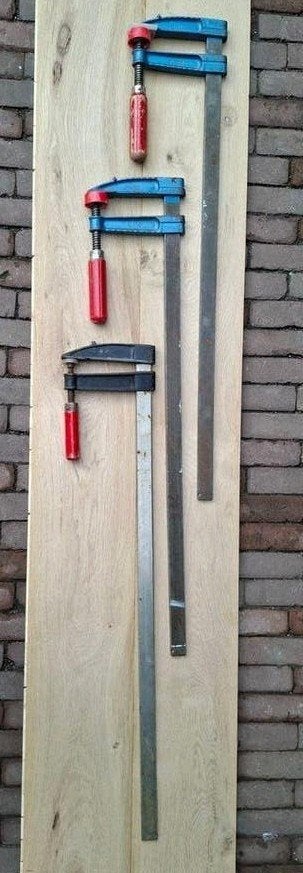 Set van 3 Sandvik-Bahco Lijmklemmen Schroefklemmen – 85 cm, Ophalen, Gebruikt, Klem, Overige merken