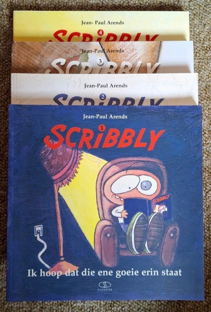 Scribbly boekenreeks deel 1 tm 4 - Jean-Paul Arends, Ophalen of Verzenden, Zo goed als nieuw, Jean-Paul Arends, Fictie algemeen