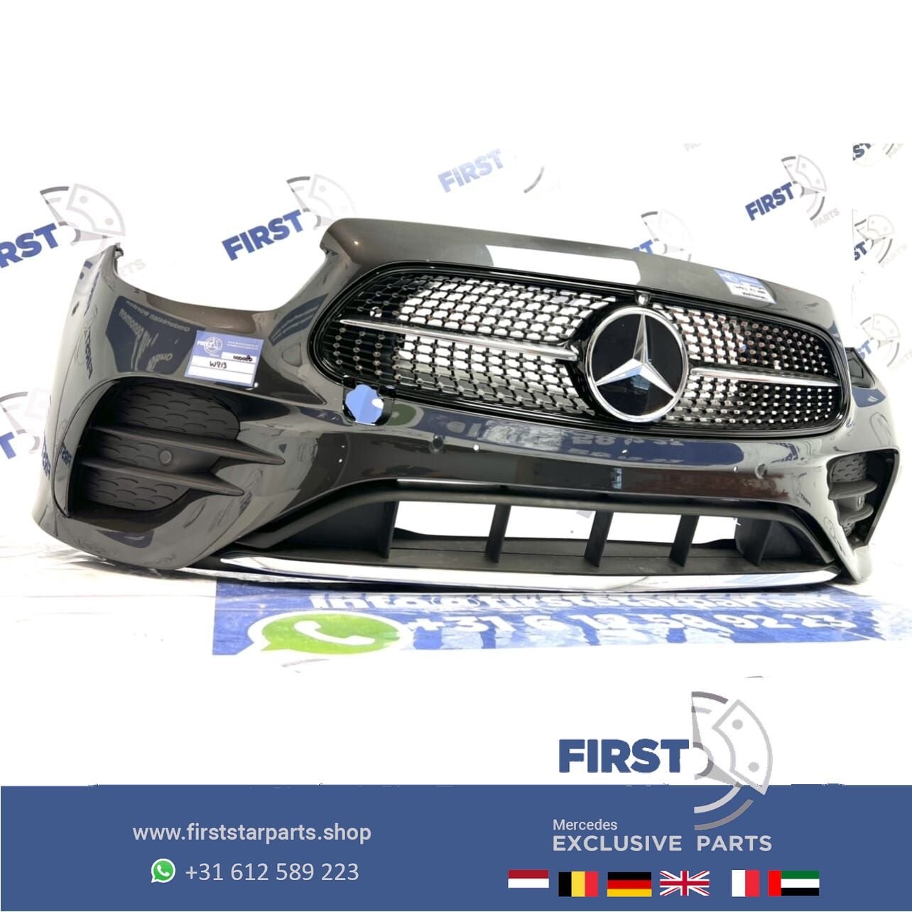 W213 W238 E43 E53 FACELIFT AMG VOORBUMPER GRIJS  E Klasse +, Gebruikt, -, Voor, Ophalen of Verzenden