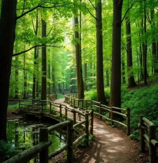 Tuinposter 180x180 cm - Diverse Natuurlijke Scènes, Ophalen of Verzenden, Nieuw