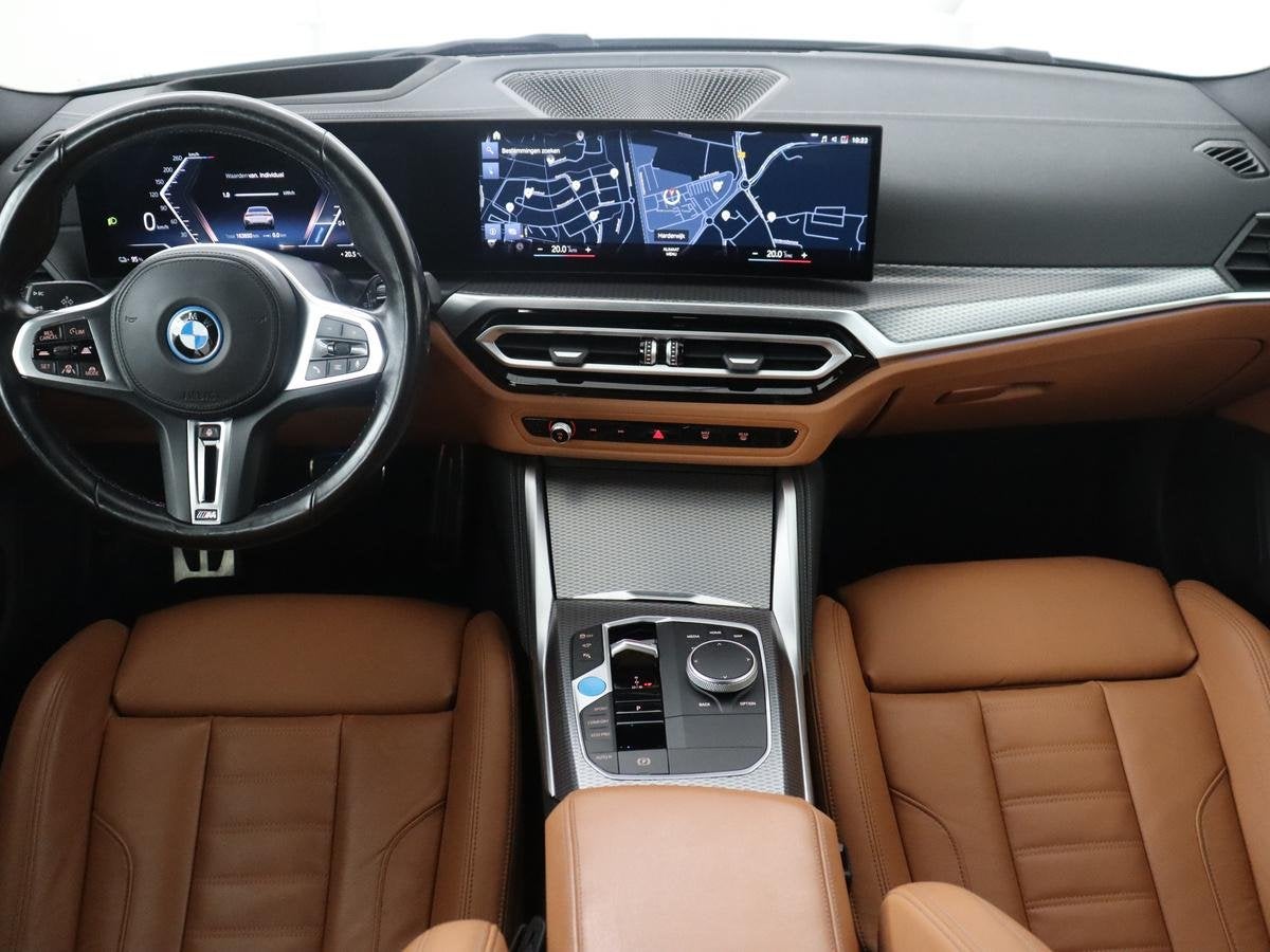 BMW i4 M50 High Executive 84 kWh | SOH 94.5% | Leder | Adapt, Automatische klimaatregeling, 110 €/maand, Wit, 2190 kg