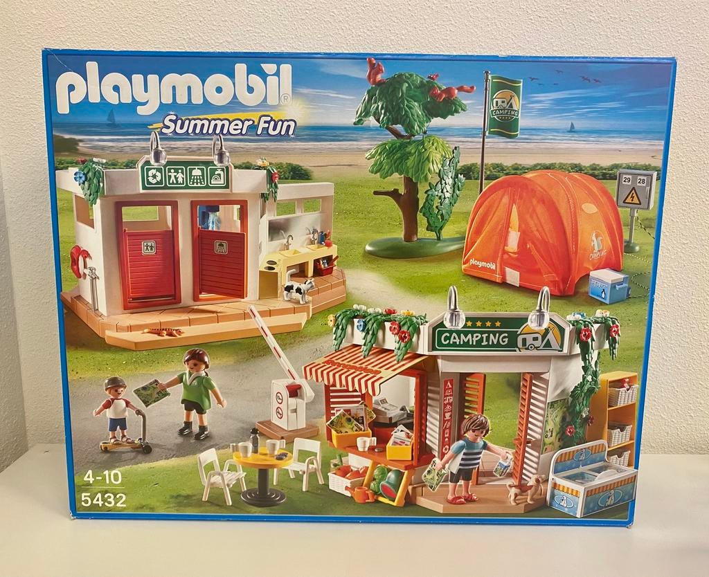Playmobil camping 5432 COMPLEET inc. doos, Ophalen of Verzenden, Zo goed als nieuw, Complete set