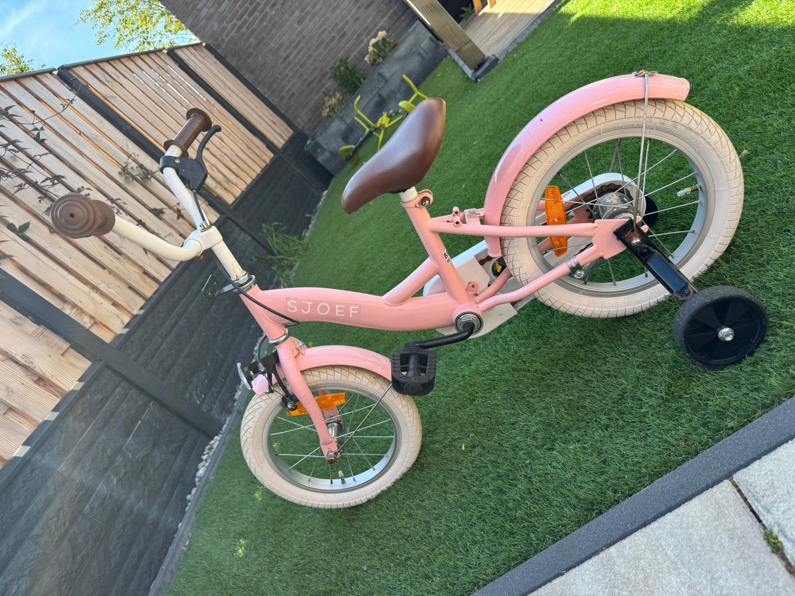 Meisjes fiets - kinderfiets - 14 inch, Ophalen, Zo goed als nieuw, Minder dan 16 inch
