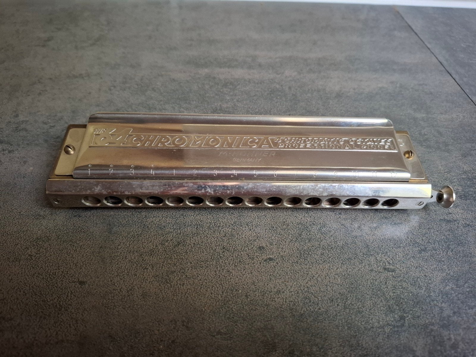 "Hohner" Chromonica mondharmonica. 280-C., Gebruikt, Ophalen of Verzenden, Met koffer of doosje, C-mondharmonica
