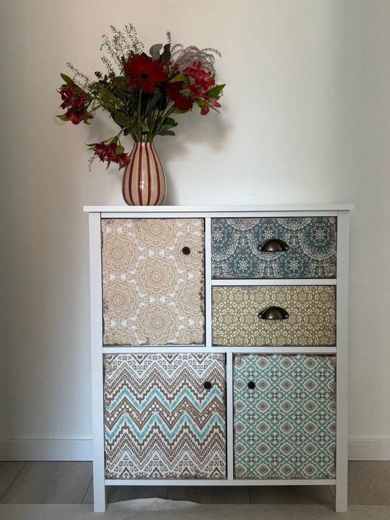 HOMCOM Chest of drawers sideboard, Ophalen, 5 laden of meer, 50 tot 100 cm, Zo goed als nieuw