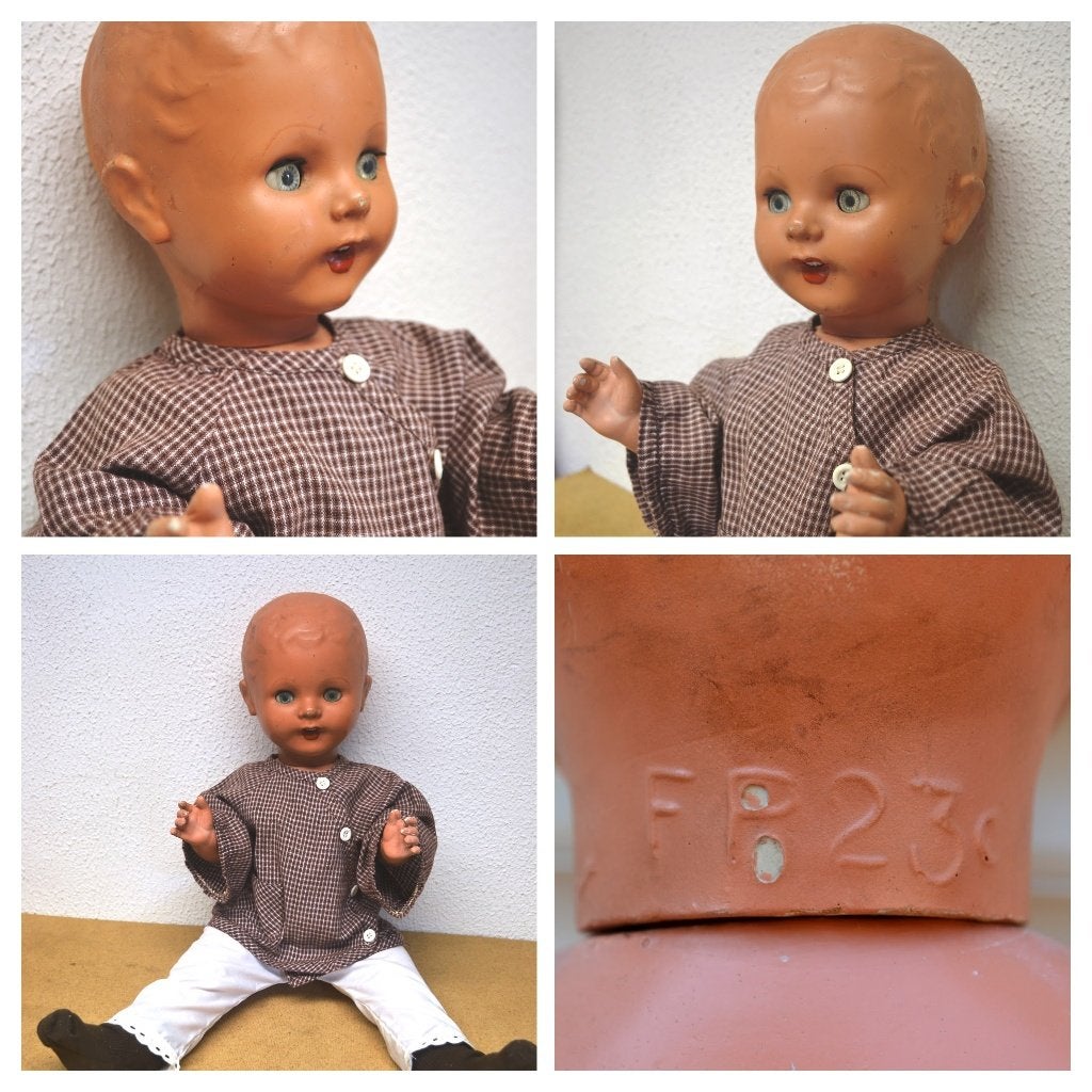 Mooie oude Frank Popper pop NR 8492, Ophalen of Verzenden, Zo goed als nieuw, Pop