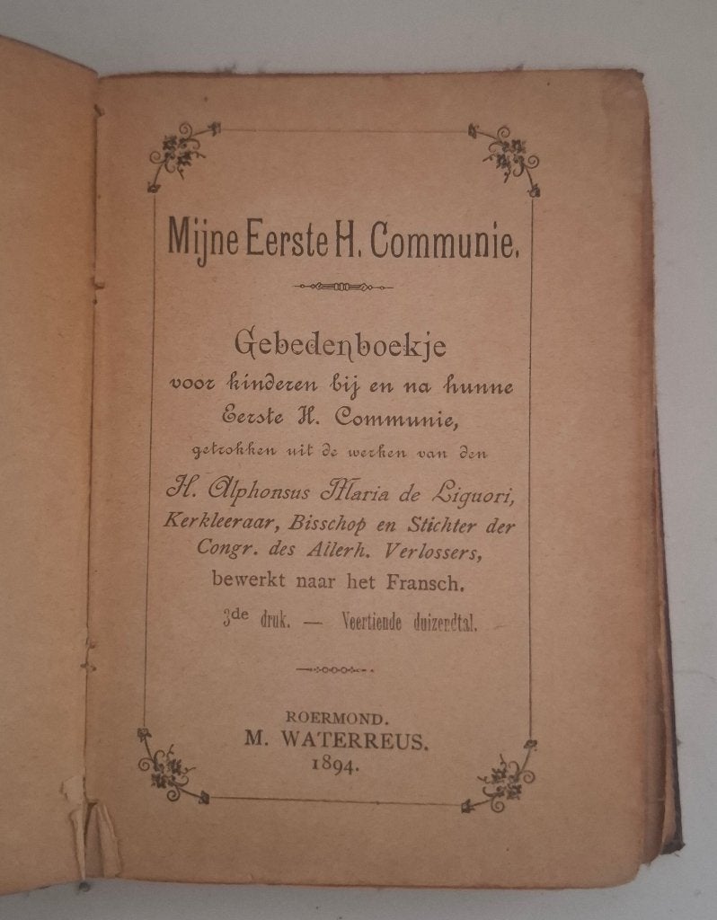 Mijne Eerste H. Communie, Antiek en Kunst, Ophalen of Verzenden