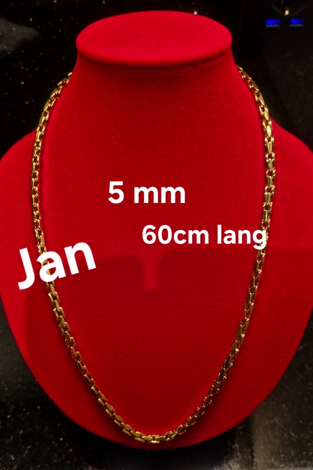 Top kwaliteit 18 karaats verguld goud 60/70cm ketting Nieuw!, Ophalen, Nieuw, Goud, Goud