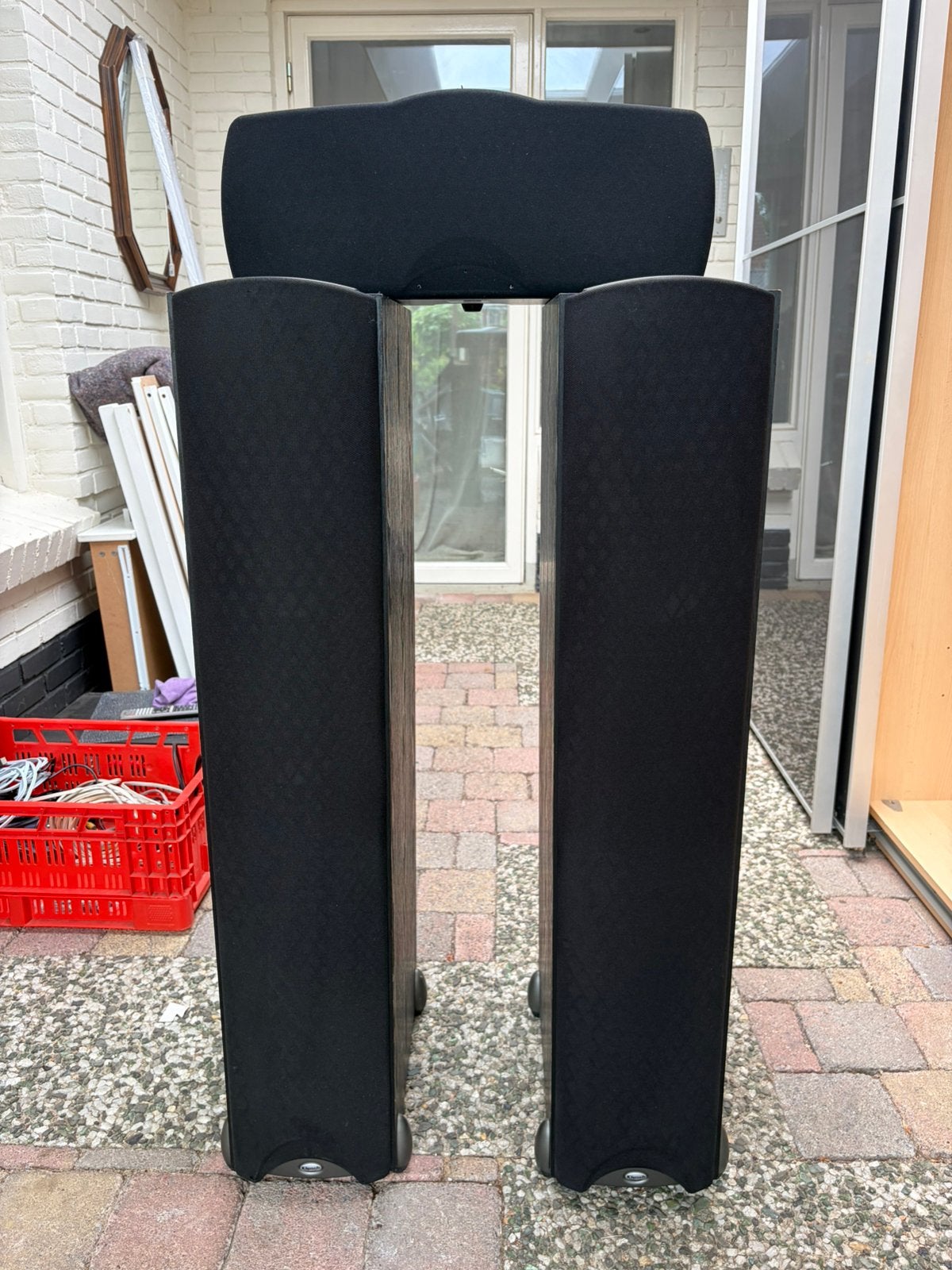 Klipsch Synergy F2 Vloerstaande Luidsprekers Set van 2 Zwart, Ophalen, 60 tot 120 watt, Front, Rear of Stereo speakers, Overige merken