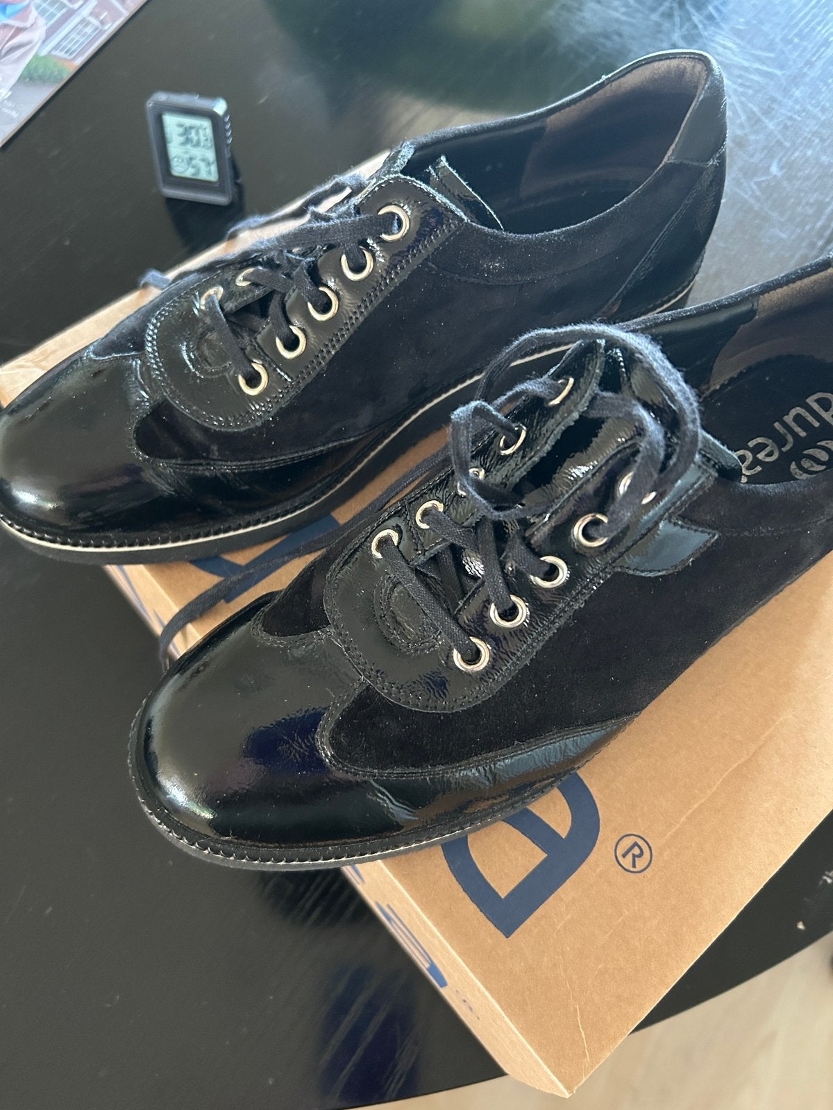Durea veter schoenen maat 40, Kleding | Dames, Schoenen, Ophalen of Verzenden, Zo goed als nieuw, Zwart